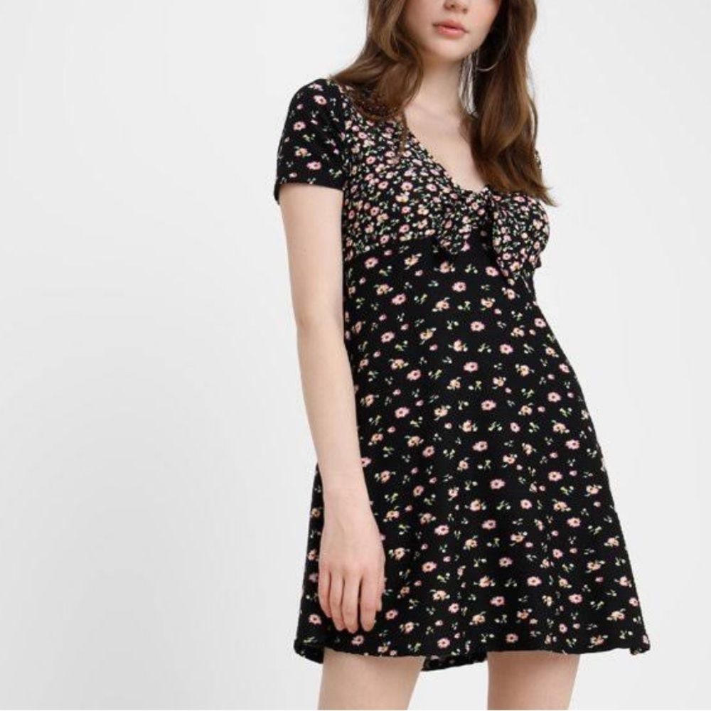 Topshop floral pattern mini dress